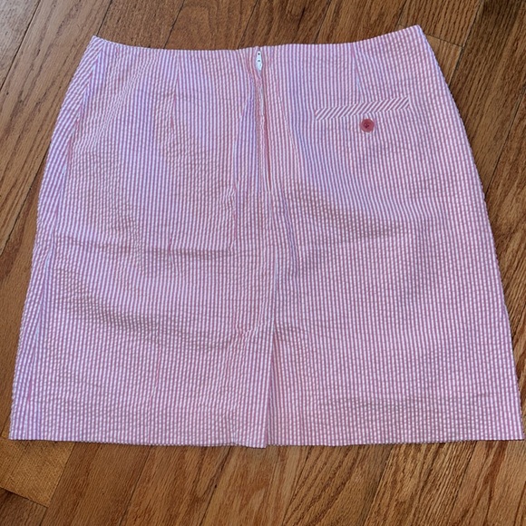 Lilly Pulitzer Palm Classics Princess Pin Seersucker Stripe Kitty Skirt - Picture 3 of 6